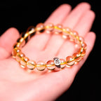 Fortune Jewel 925 Sterling Silver Chinese Zodiac Natal Buddha Citrine Protection Bracelet