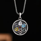 Fortune Jewel Tibetan Om Mani Padme Hum Purity Necklace Pendant