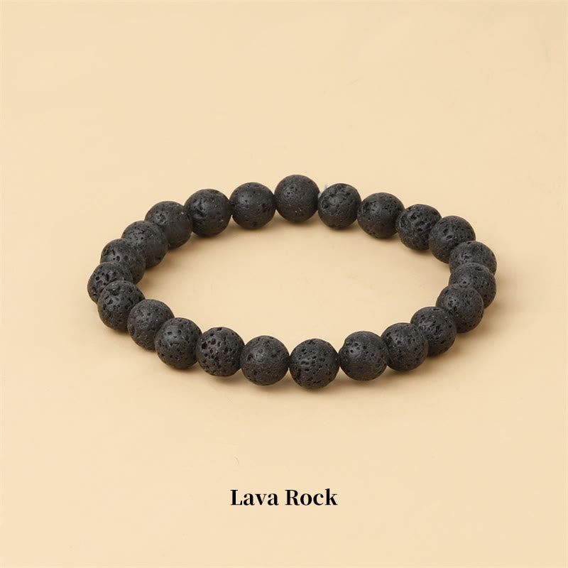 Fortune Jewel Natural Stone Quartz Healing Beads Bracelet