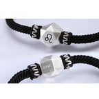 Fortune Jewel 999 Sterling Silver 12 Constellations of the Zodiac Protection Handmade String Bracelet