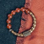 Fortune Jewel Tibetan Red Agate Green Agate Copper Confidence Fortune Bracelet