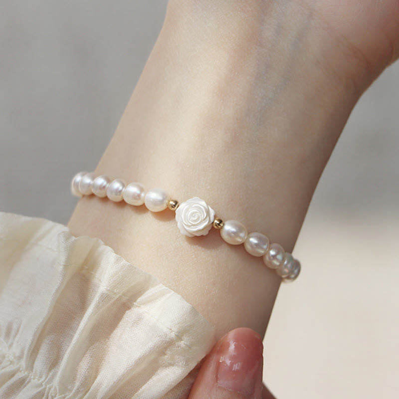 Fortune Jewel Natural Flower Pearl Sincerity Bead Bracelet