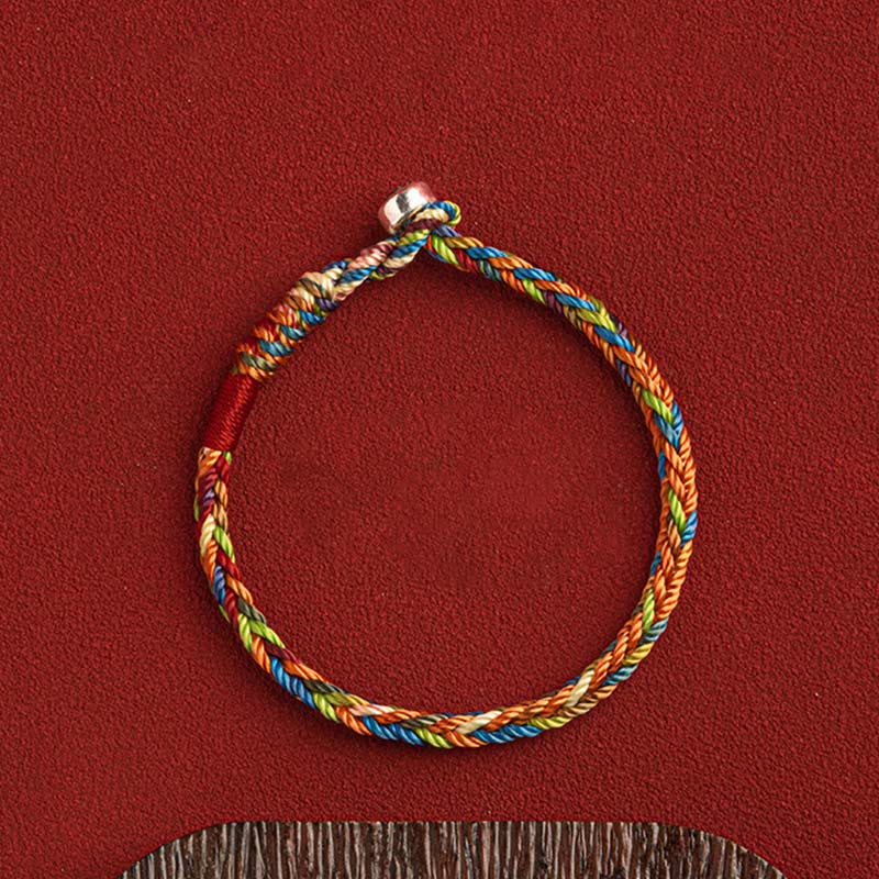 Fortune Jewel "May you be healthy and happy" Lucky Multicolored Bracelet