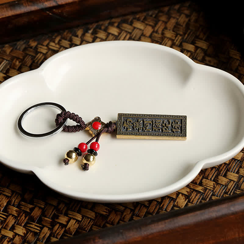 Fortune Jewel Namo Amitabha Peace Blessing Keychain Fortune Jewel