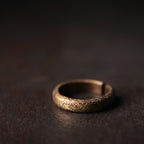 Buddha Stones Tibetan Vintage Texture Design Copper Luck Couple Ring