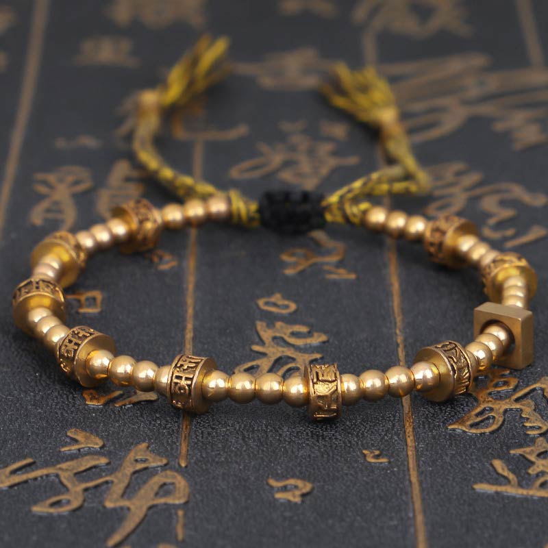 Fortune Jewel Tibetan Curse Six True Words Wealth Bracelet