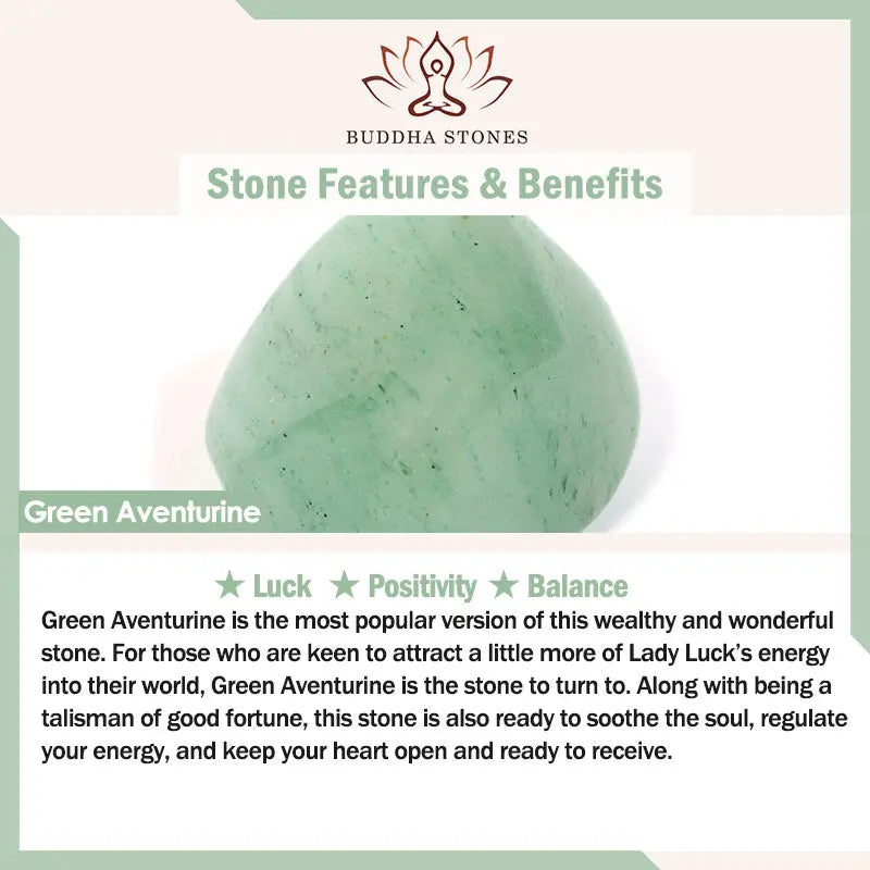Buddha Stones "Sending You Luck and Growth" Cat Green Aventurine Necklace Includes Gift Message Card Fortune Jewel