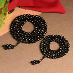 Fortune Jewel 108 Mala Beads Natural Gold Sheen Obsidian Wealth Bracelet