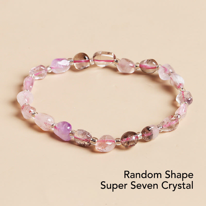 Fortune Jewel Natural Irregular Shape Stone Crystal Meditation Balance Bracelet