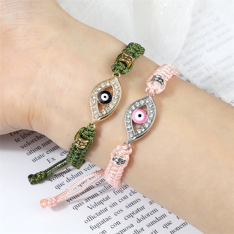 Fortune Jewel Evil Eye Keep Away Evil Spirits String Bracelet