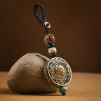 Fortune Jewel Tibetan Om Mani Padme Hum Bodhi Seed Peace Key Chain
