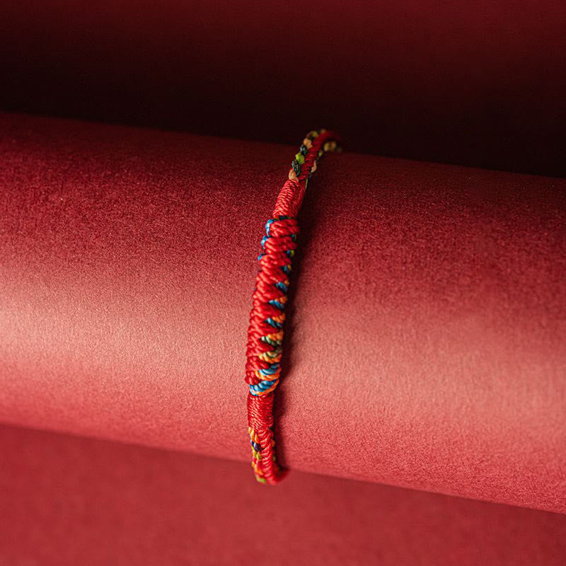 Fortune Jewel Handmade Five Color Thread Protection Bracelet