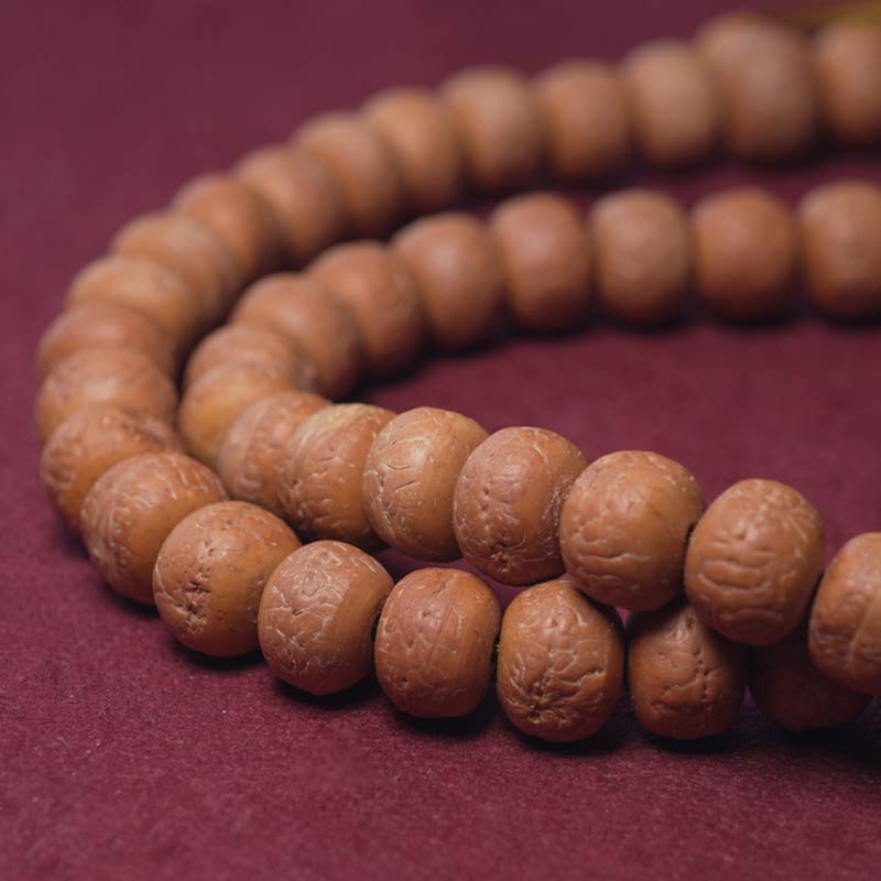 Fortune Jewel 108 Mala Beads Bodhi Seed Dzi Bead Peace Tassel Bracelet