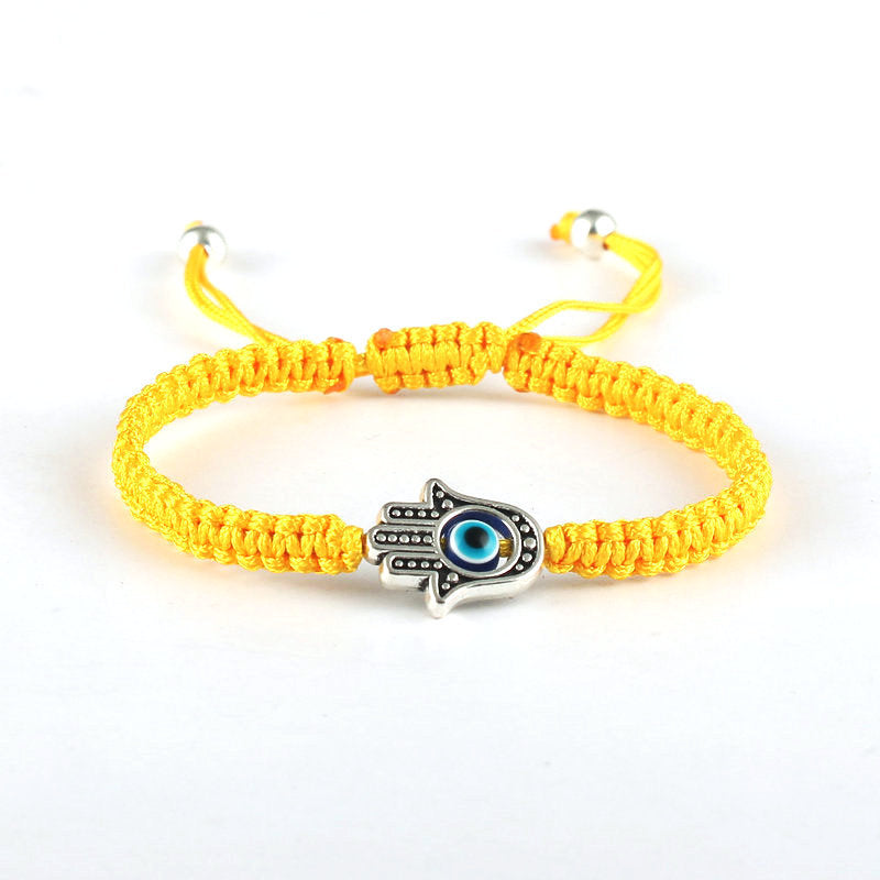 Fortune Jewel Handmade Hamsa Symbol Protection Luck String Bracelet