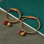Fortune Jewel Colorful Rope Luck Handmade Zongzi Golden Ball Charm Bracelet