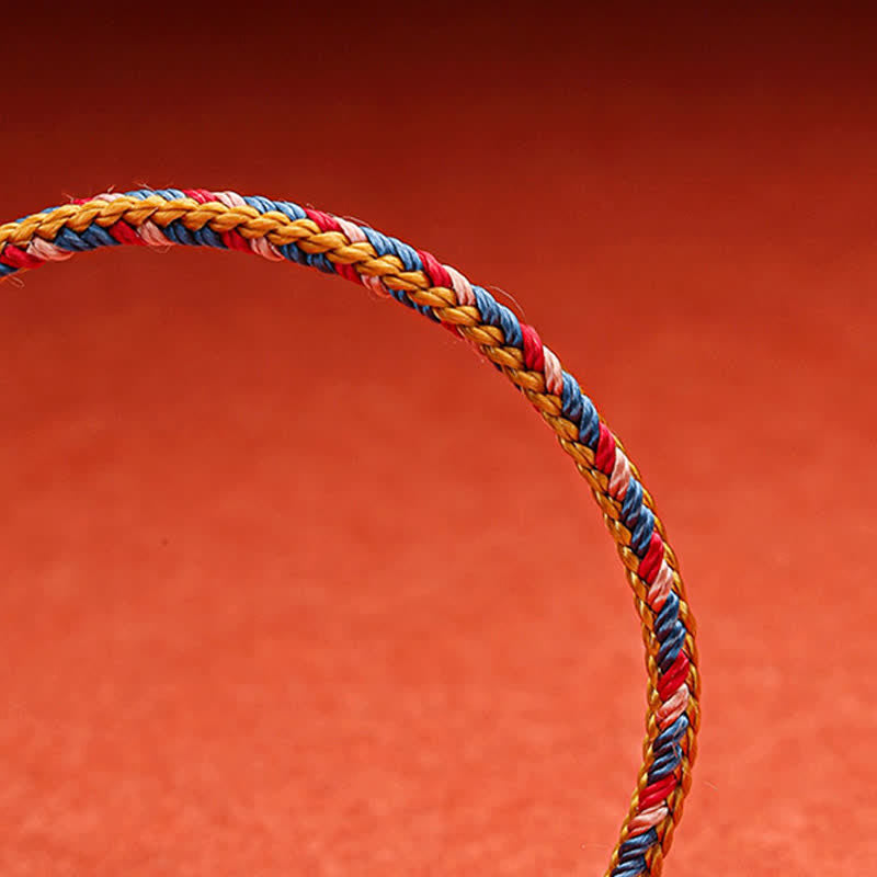 Fortune Jewel Handmade Dunhuang Color Luck Braid String Bracelet