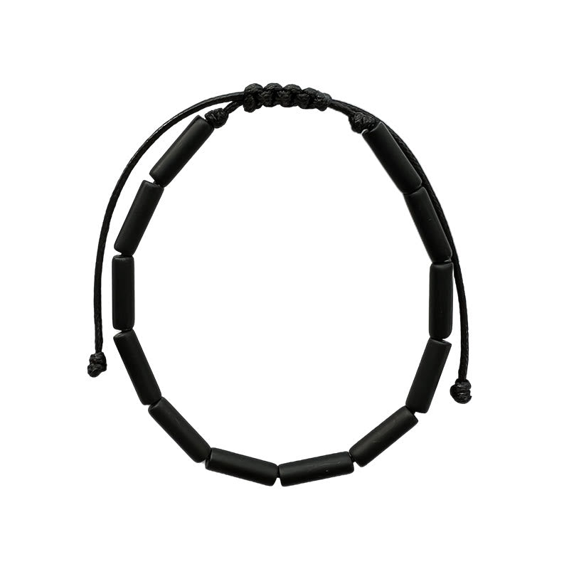 Fortune Jewel Black Onyx Bead Support Protection Bracelet
