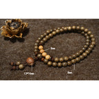 Fortune Jewel Tibetan Sandalwood Protection Charm Mala Bracelet