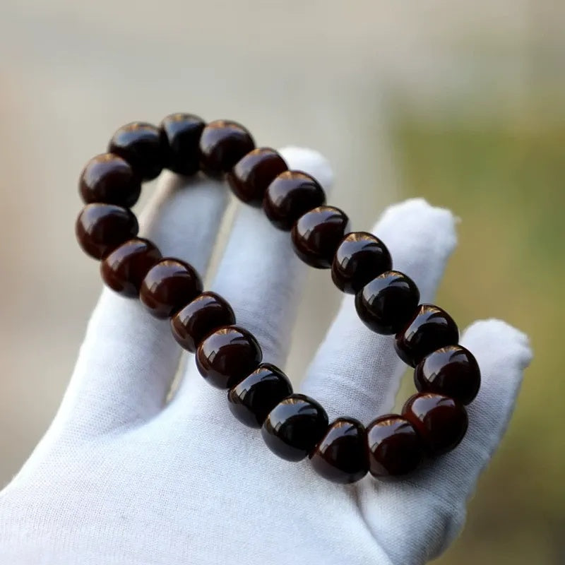 15mm Natural Garlic Bodhi Bracelet – Ultra Smooth Finish, Multi-Color Options