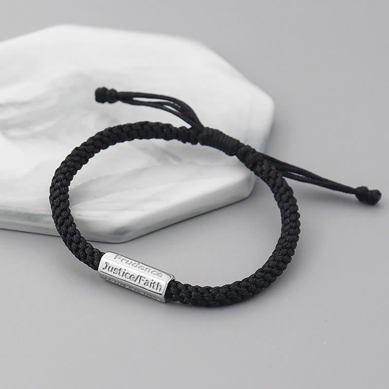Fortune Jewel Seven Deadly Sins Seven Virtues Braided String Bracelet