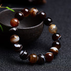 Fortune Jewel Tibetan Sardonyx Happiness Positive Bracelet