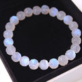 Fortune Jewel Natural Moonstone Lotus Love Bracelet