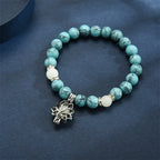 Fortune Jewel Tibetan Turquoise Glowstone Luminous Bead Lotus Protection Bracelet