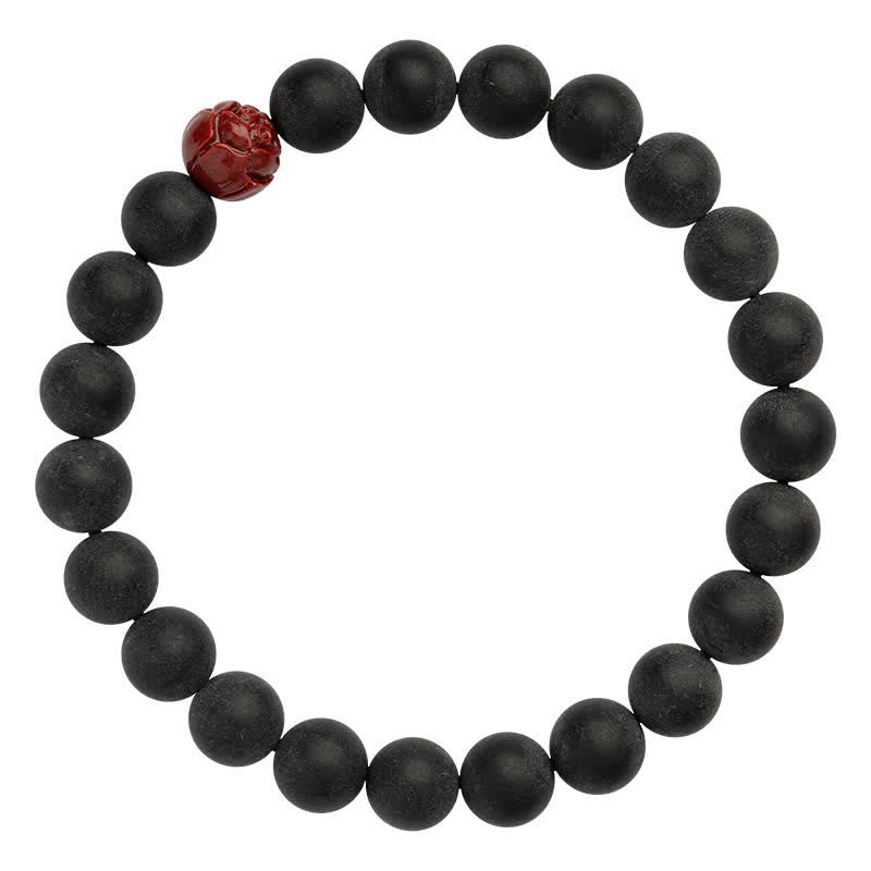 Fortune Jewel Tibetan Cypress Cinnabar Lotus Healing Bracelet