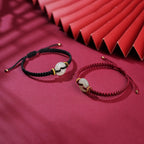 Fortune Jewel Peace Buckle Jade Abundance Braided Bracelet