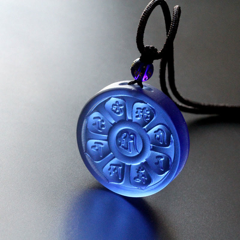 Fortune Jewel Liuli Manjusri Lotus Enlightenment Necklace Fortune Jewel