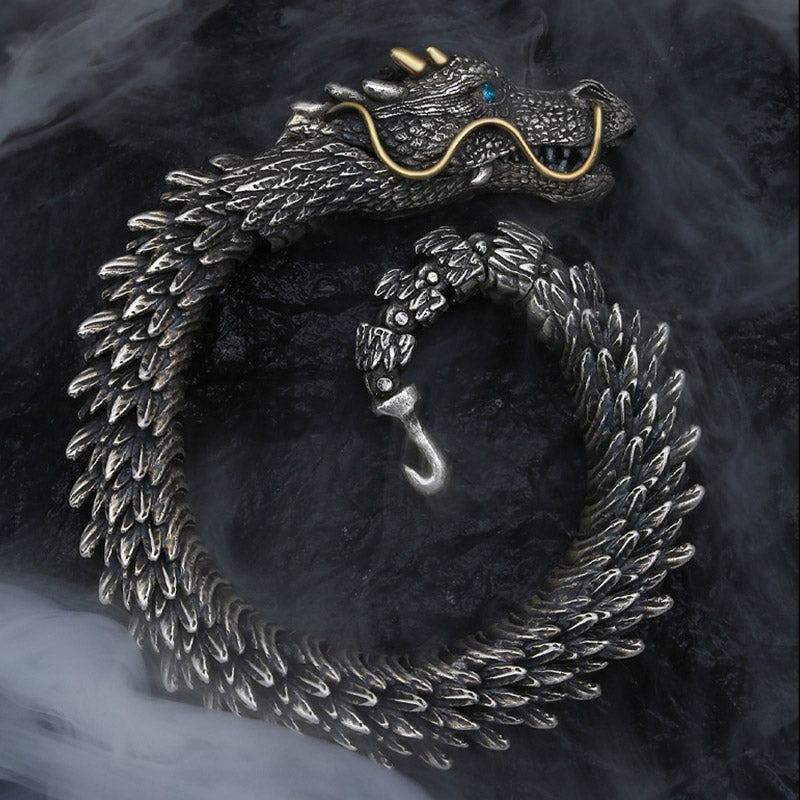 Fortune Jewel Nordic Dragon Handmade Amulet Luck Protection Chain Bracelet Fortune Jewel