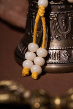 Buddha3bodhi 7.5mm*10mm White Jade Bodhi 108 Bead Mala Necklace