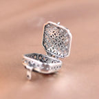 Fortune Jewel Koi Fish Lotus Copper Coins Luck Ghau Prayer Box Necklace Pendant Fortune Jewel