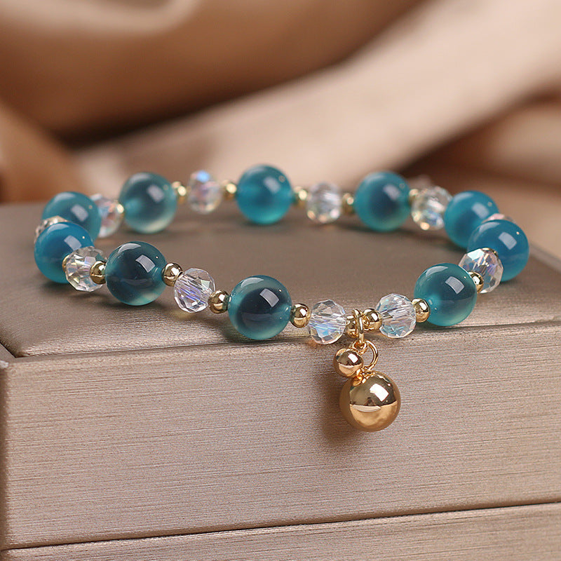 Fortune Jewel Candy Agate Healing Harmony Bead Charm Bracelet