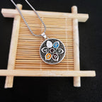 Fortune Jewel Tibetan Om Mani Padme Hum Purity Necklace Pendant