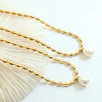 Buddha Stones Pearl Bead Peace Necklace Pendant