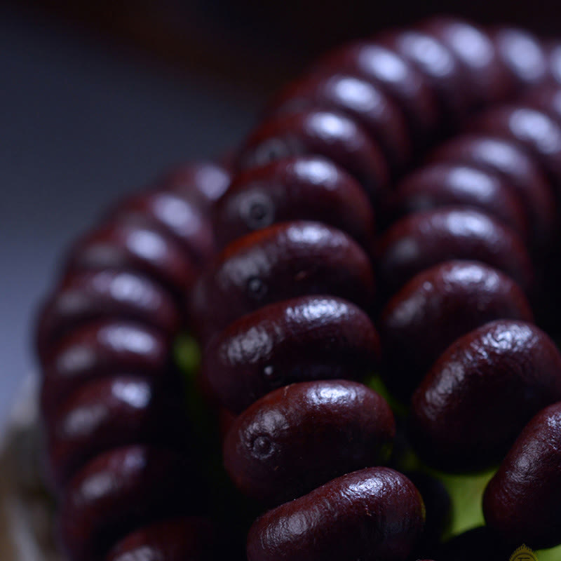 Fortune Jewel Natural Tibet 108 Mala Beads Purple Bodhi Seed Wealth Bracelet