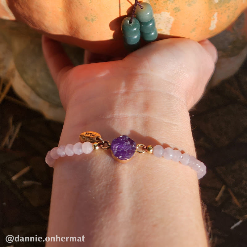 Fortune Jewel Natural Crystal Charm Lucky Healing Bracelet