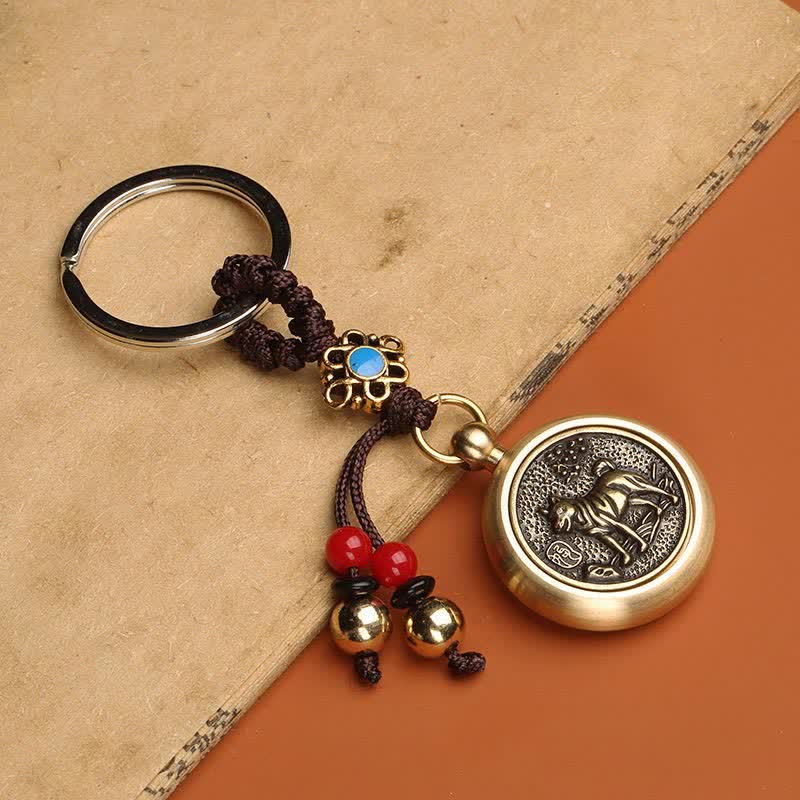 Fortune Jewel 12 Chinese Zodiac Blessing Wealth Fortune Keychain