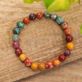 Fortune Jewel 108 Mala Beads Mookaite Emotional Growth Bracelet Tassel Necklace Pendant