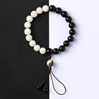 Fortune Jewel Ebony YinYang Protection Bracelet Decoration