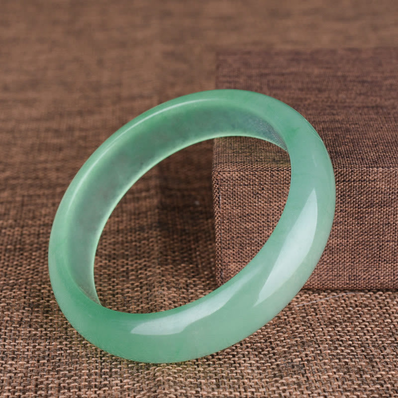 Fortune Jewel Natural Jade Luck Healing Prosperity Bangle Bracelet