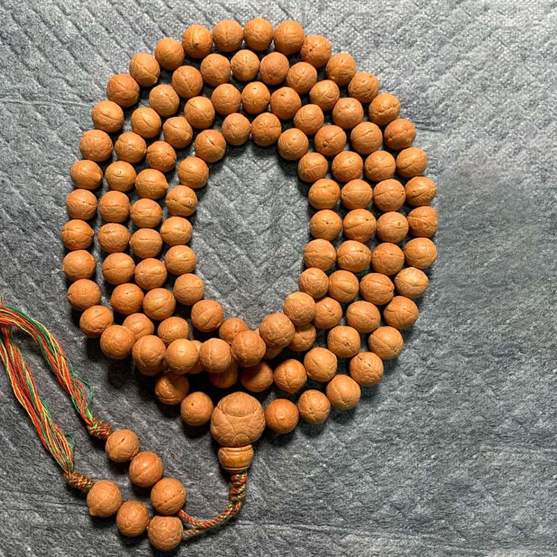 Fortune Jewel 108 Mala Beads Nepal Bodhi Seed Luck Wealth Tassel Bracelet