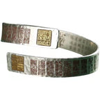 Fortune Jewel Letters Copper Balance Healing Cuff Bracelet Bangle