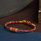 Fortune Jewel Handmade Colorful Rope King Kong Knot Braided Luck Bracelet
