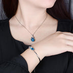 Fortune Jewel 925 Silver Plated Copper 12 Constellations of the Zodiac Charm Bracelet