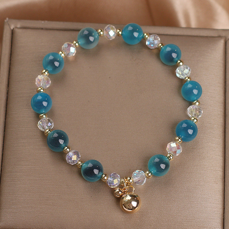 Fortune Jewel Candy Agate Healing Harmony Bead Charm Bracelet