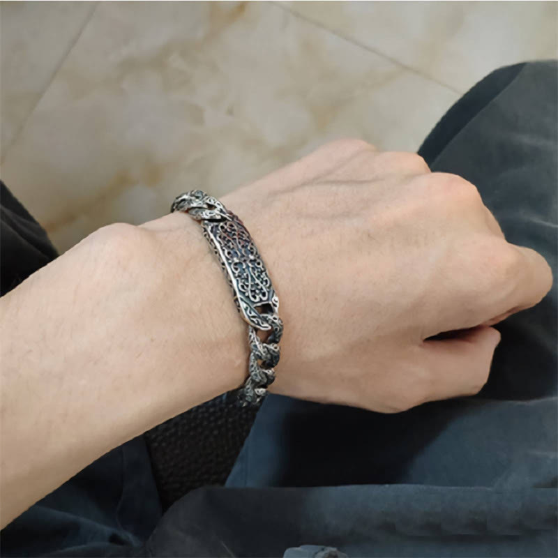 Fortune Jewel Vintage Patterns Engraved Healing Bracelet