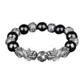 Fortune Jewel Tibetan FengShui PiXiu Obsidian Bracelet