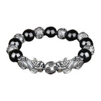 Fortune Jewel Tibetan FengShui PiXiu Obsidian Bracelet